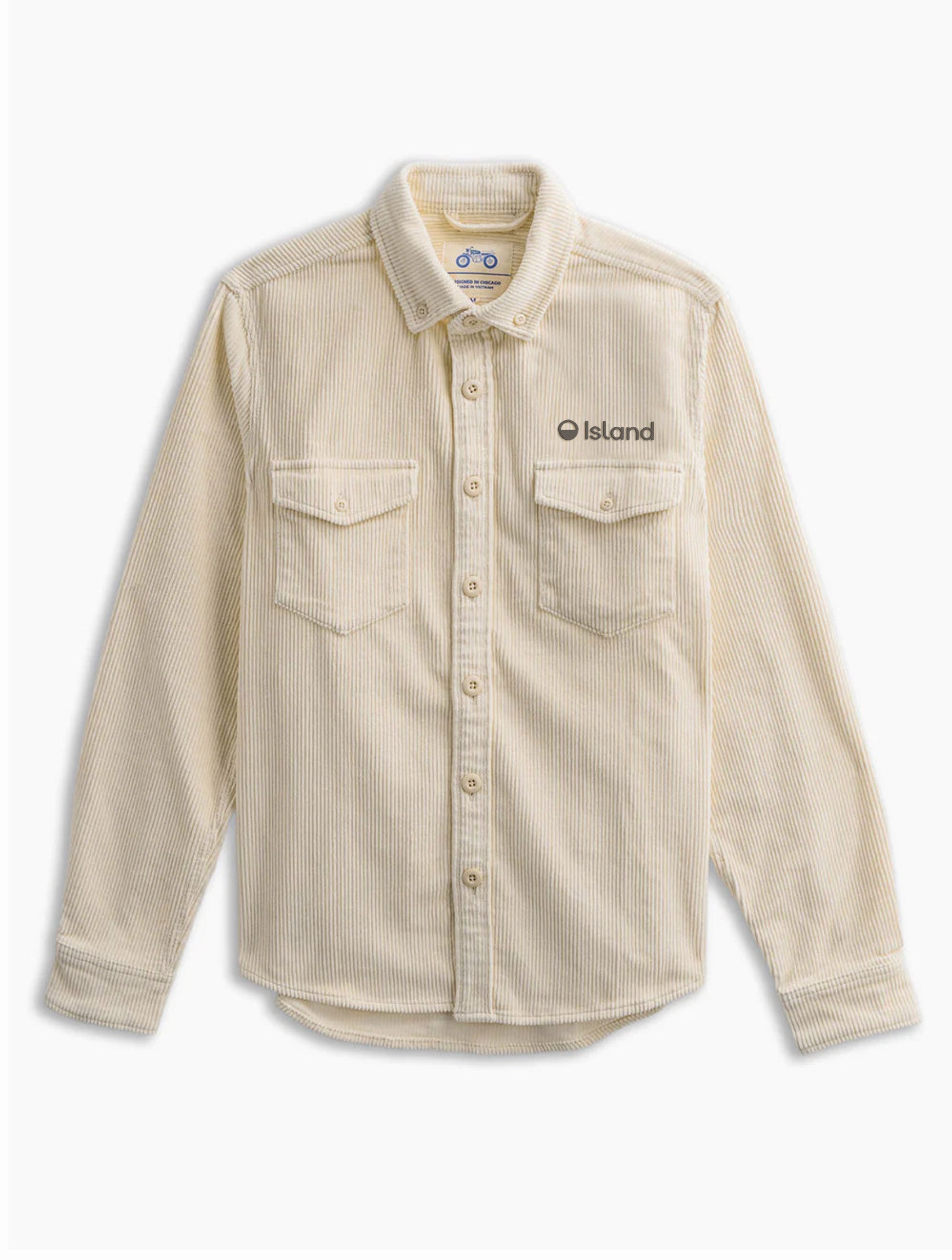 Men's Mugsy Sands Corduroy Utility Shirt - Washed Cream