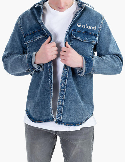 Men's Mugsy Montanas Denim Button Down