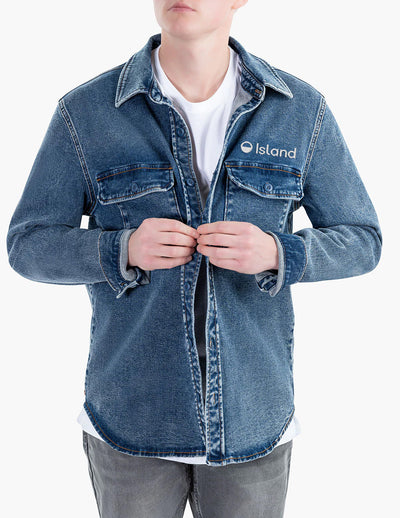 Men's Mugsy Montanas Denim Button Down