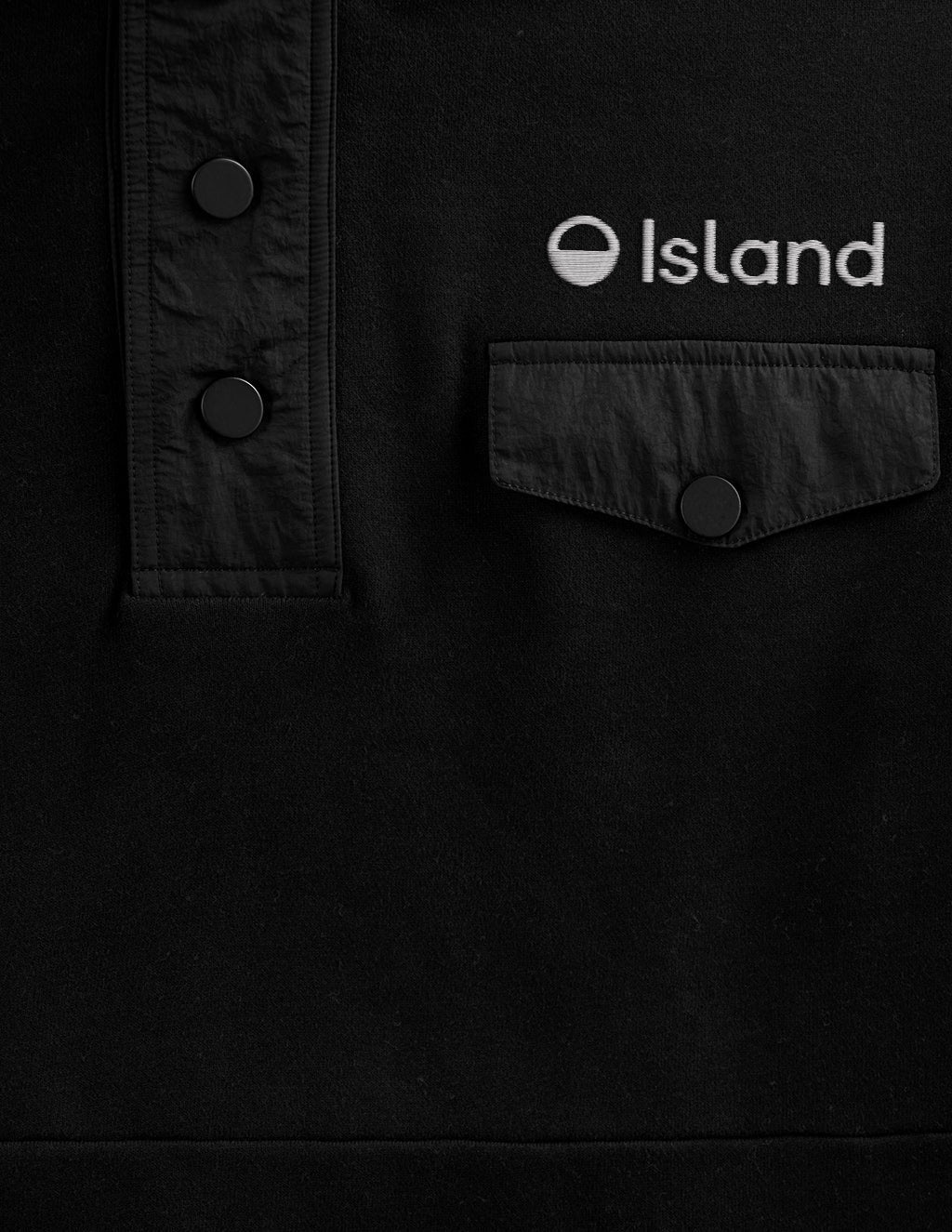 Men's Mugsy 1/4 Snap Shirt - Black