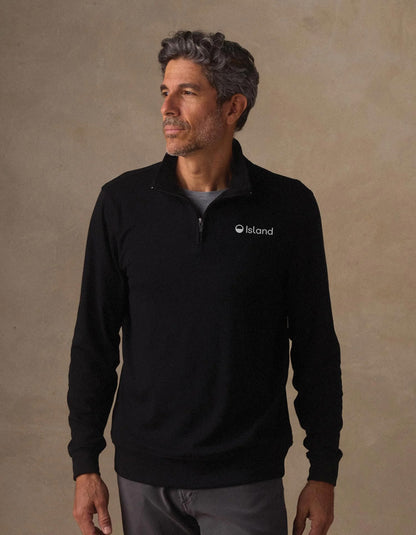 Men's The Normal Brand Puremeso Weekend 1/4 Zip - Black
