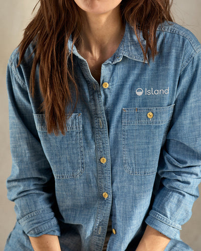 Women's Outerknown Chambray Utility Shirt - Chambray