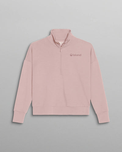 Woman's BYLT Opal Half-Zip - Rosewater