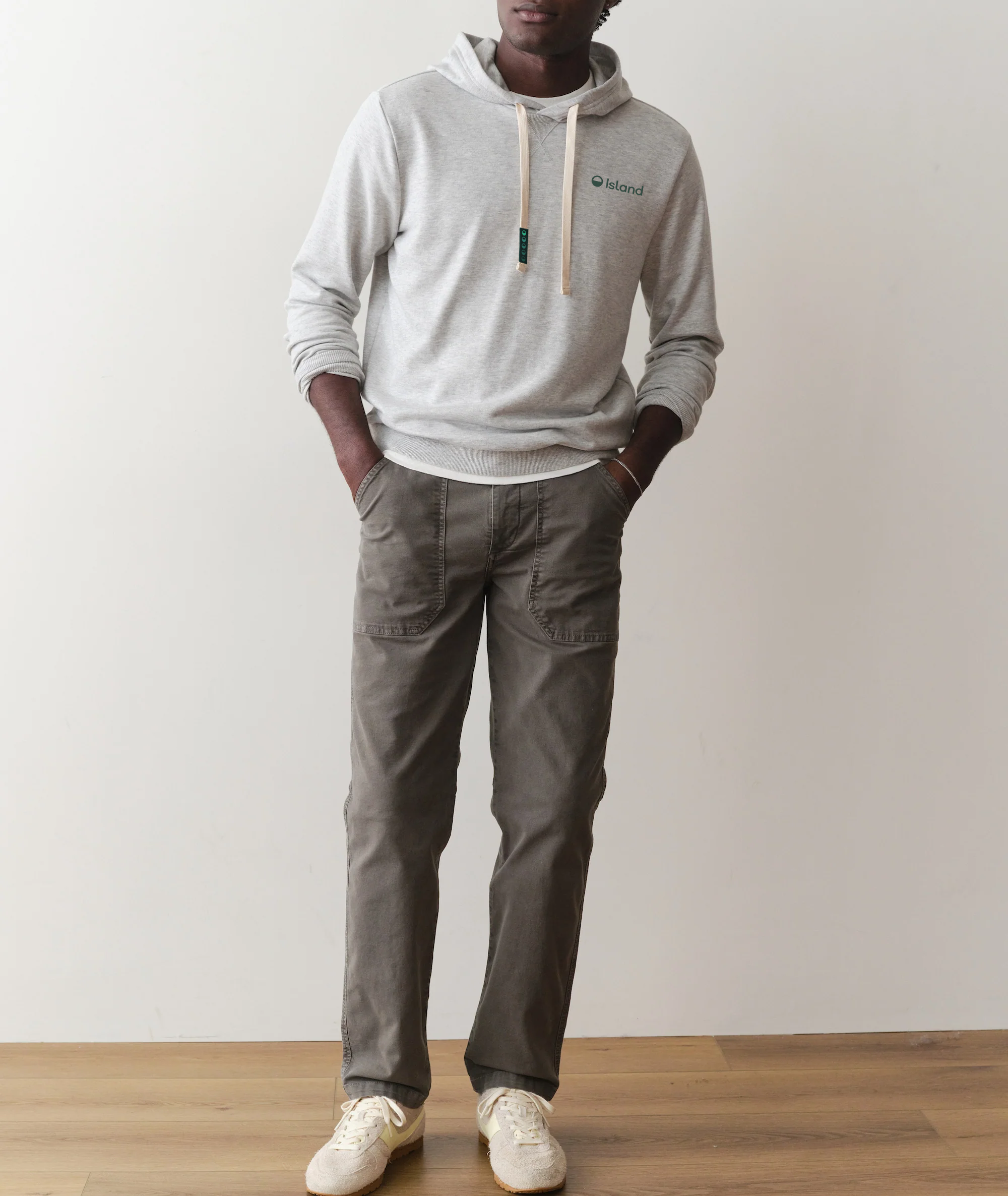 Men's Marine Layer Pacifica Stretch Hoodie - Light Grey