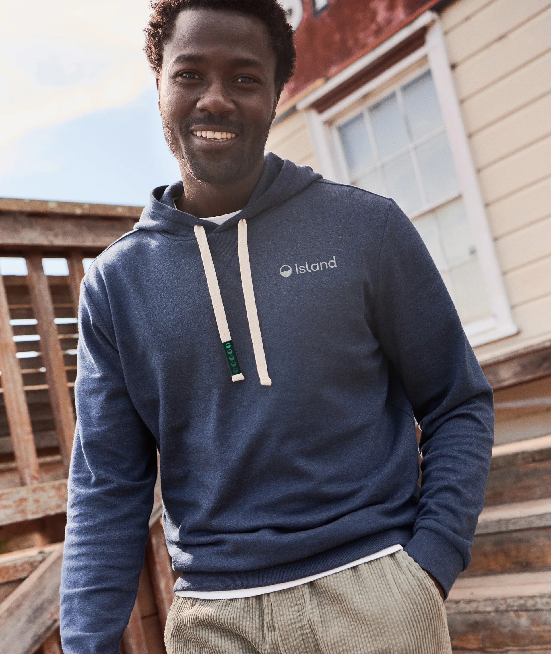 Men's Marine Layer Pacifica Stretch Hoodie - Navy
