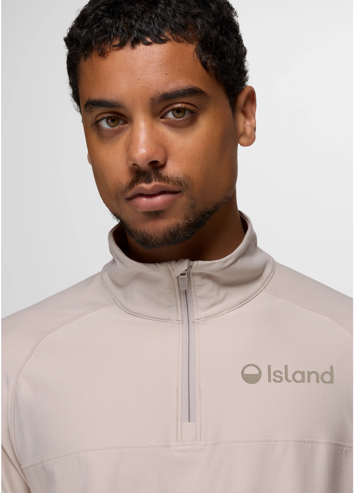 Men's Prana Altitude Tracker Light 1/4 Zip - Almond Heather