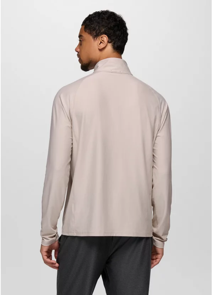 Men's Prana Altitude Tracker Light 1/4 Zip - Almond Heather