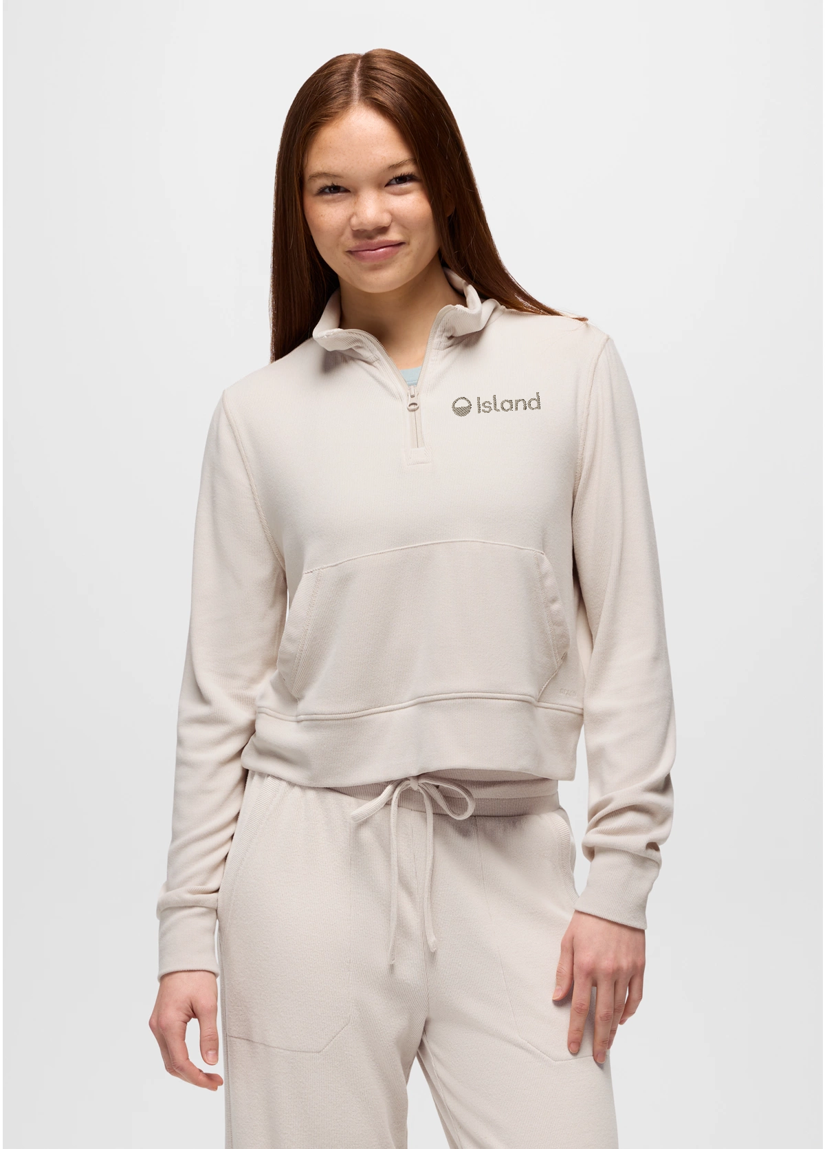 Women's Prana Willow West Half Zip - Almond