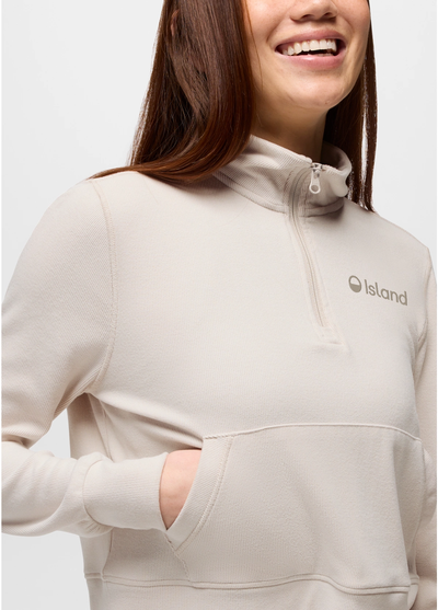 Women's Prana Willow West Half Zip - Almond