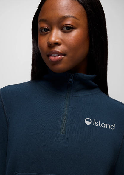 Women's Prana Willow West Half Zip - Stormy Night