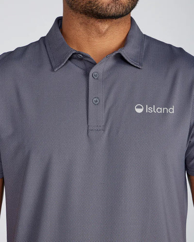 Men's BYLT Pulse Short Sleeve Polo - Charcoal