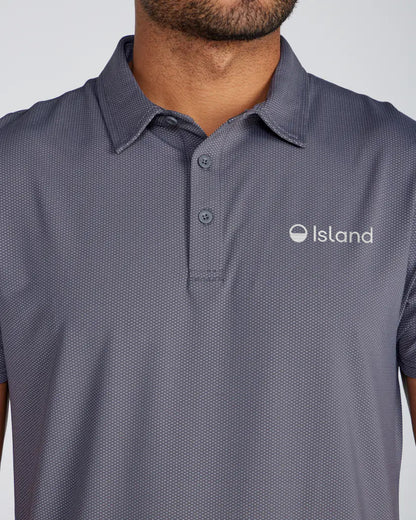 Men's BYLT Pulse Short Sleeve Polo - Charcoal