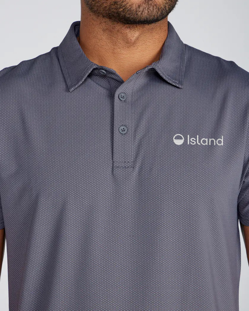 Men's BYLT Pulse Short Sleeve Polo - Charcoal