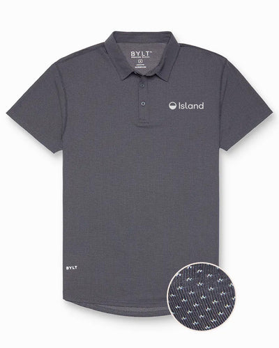 Men's BYLT Pulse Short Sleeve Polo - Charcoal