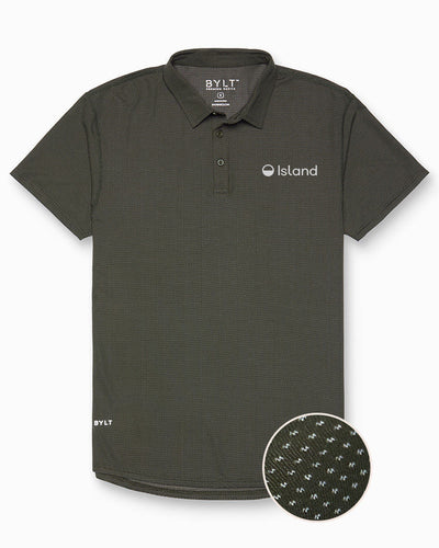 Men's BYLT Pulse Short Sleeve Polo - Dark Olive