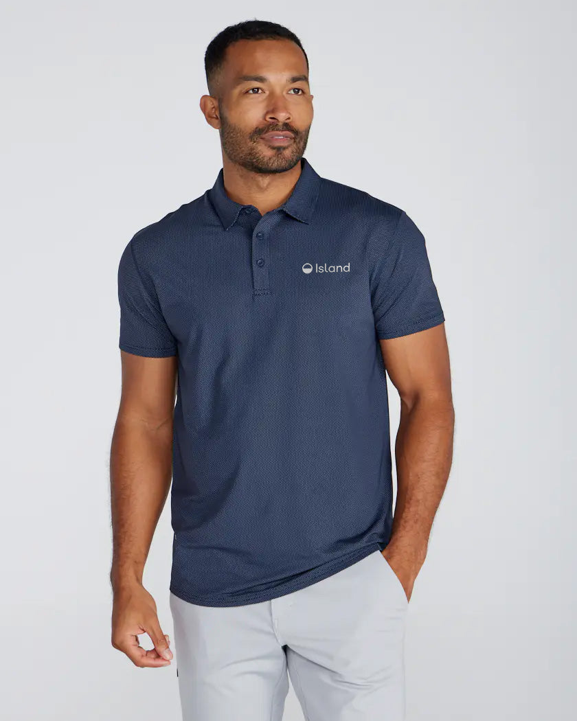 Men's BYLT Pulse Short Sleeve Polo - Navy