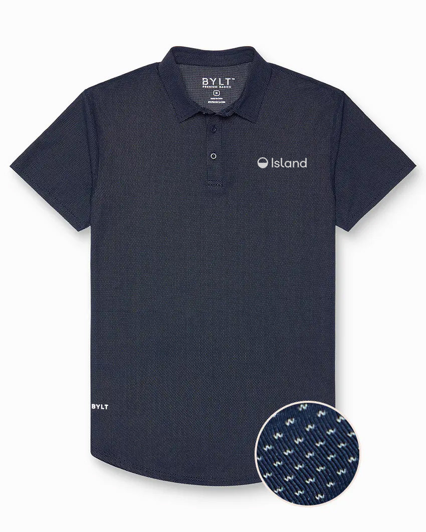 Men's BYLT Pulse Short Sleeve Polo - Navy