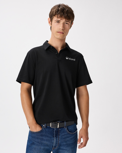 Men's Quince Japanese Lotus Polo - Black