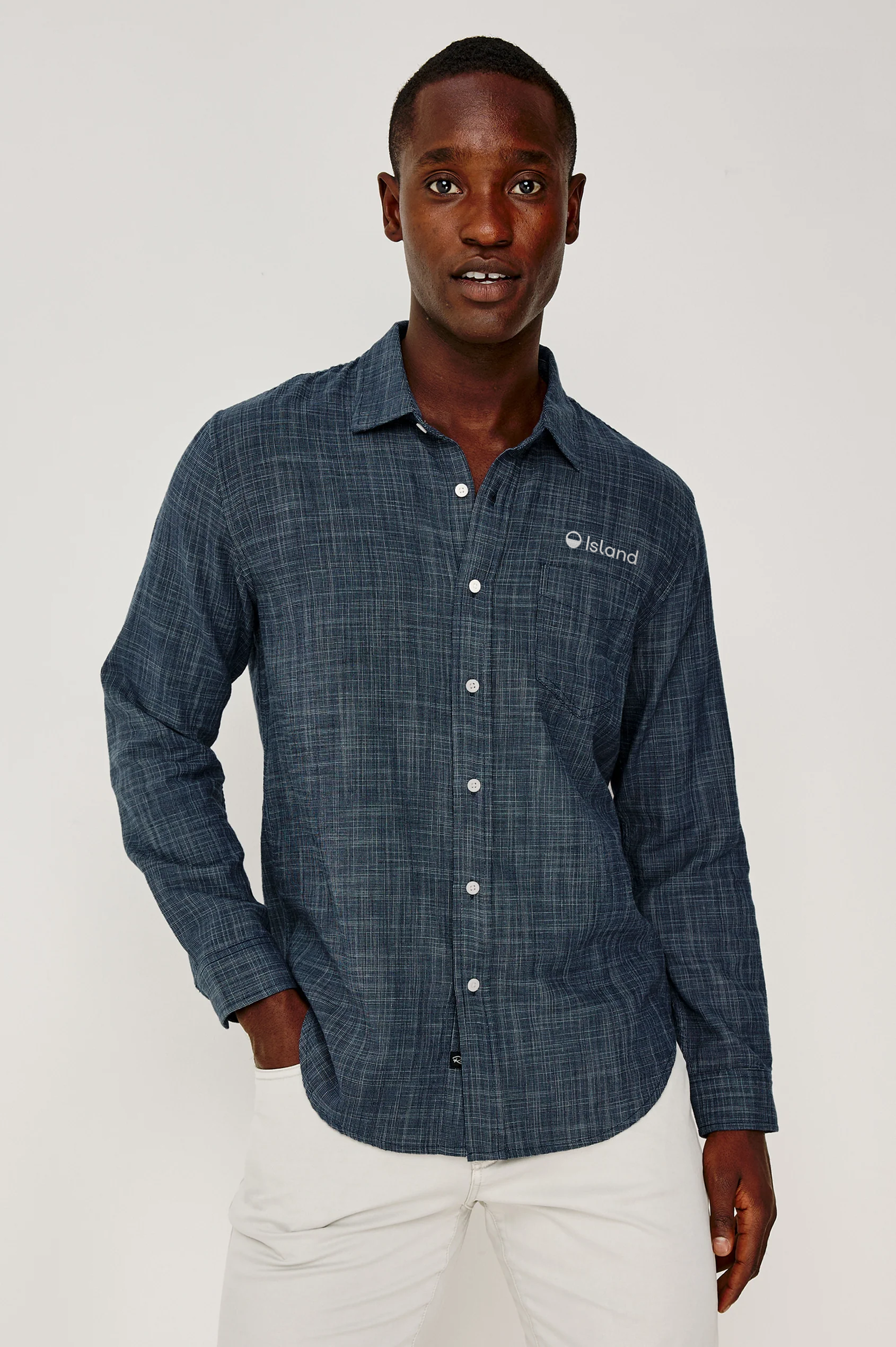 Men's Rails Wyatt Button Down - Navy Etch | Pre-Order