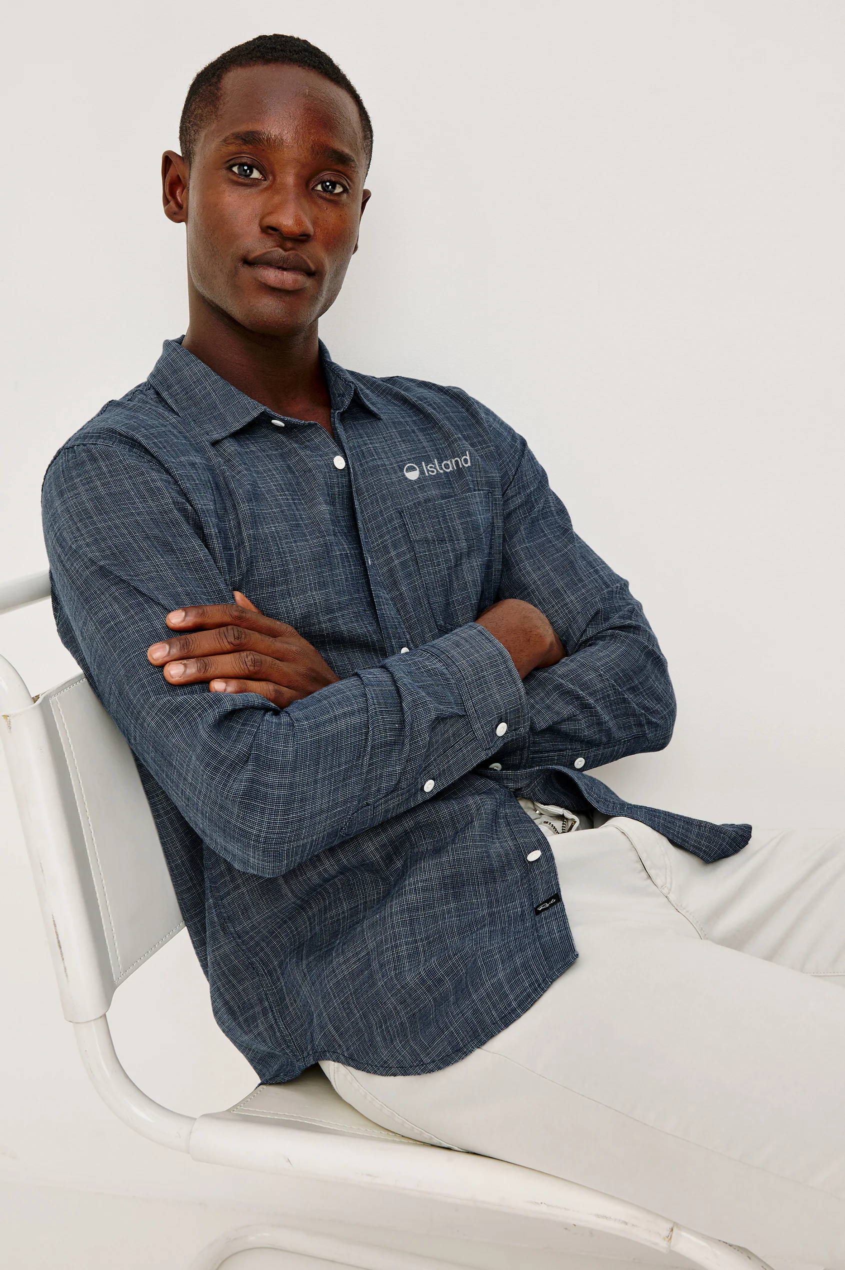 Men's Rails Wyatt Button Down - Navy Etch | Pre-Order