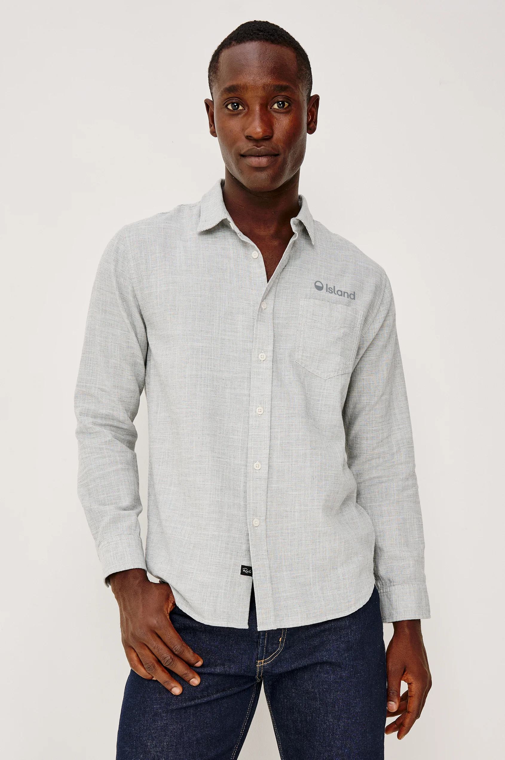 Men's Rails Wyatt Button Down - Platinum Etch | Pre-Order