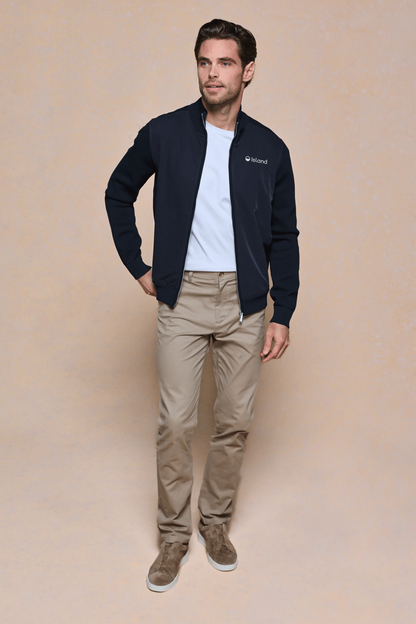 Men's Raith Hybrid Knitted Jacket - Navy