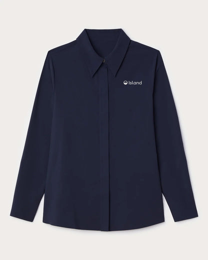 Women's Rhone Mirage Button Up - Navy