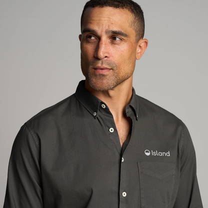 Men's Rowan Henrick Oxford Shirt - Faded Black