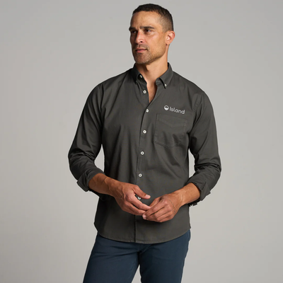 Men's Rowan Henrick Oxford Shirt - Faded Black