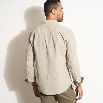 Men's Rowan Nobel Fine Wale Cord Shirt - Harbour