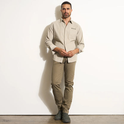 Men's Rowan Nobel Fine Wale Cord Shirt - Harbour