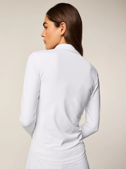 Women's Greyson Scarlett Long Sleeve Polo - White