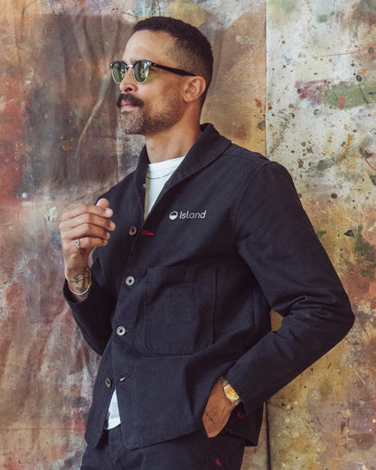 Men's Imperfects Chore Shepherds Craft Canvas Shirt - Obsidian