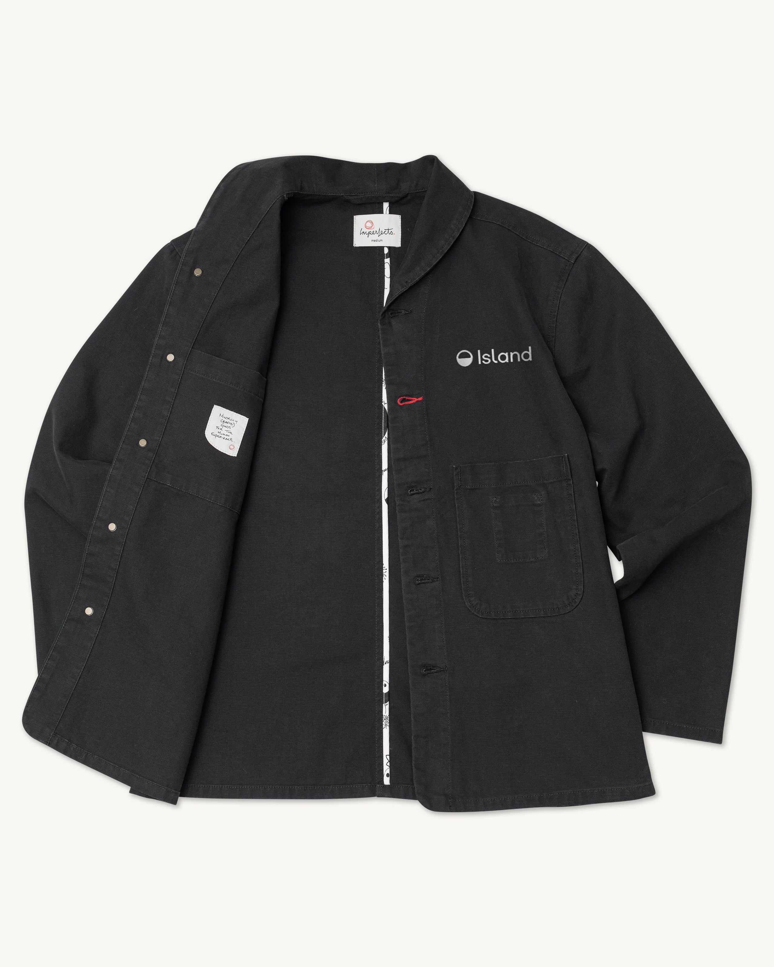 Men's Imperfects Chore Shepherds Craft Canvas Shirt - Obsidian