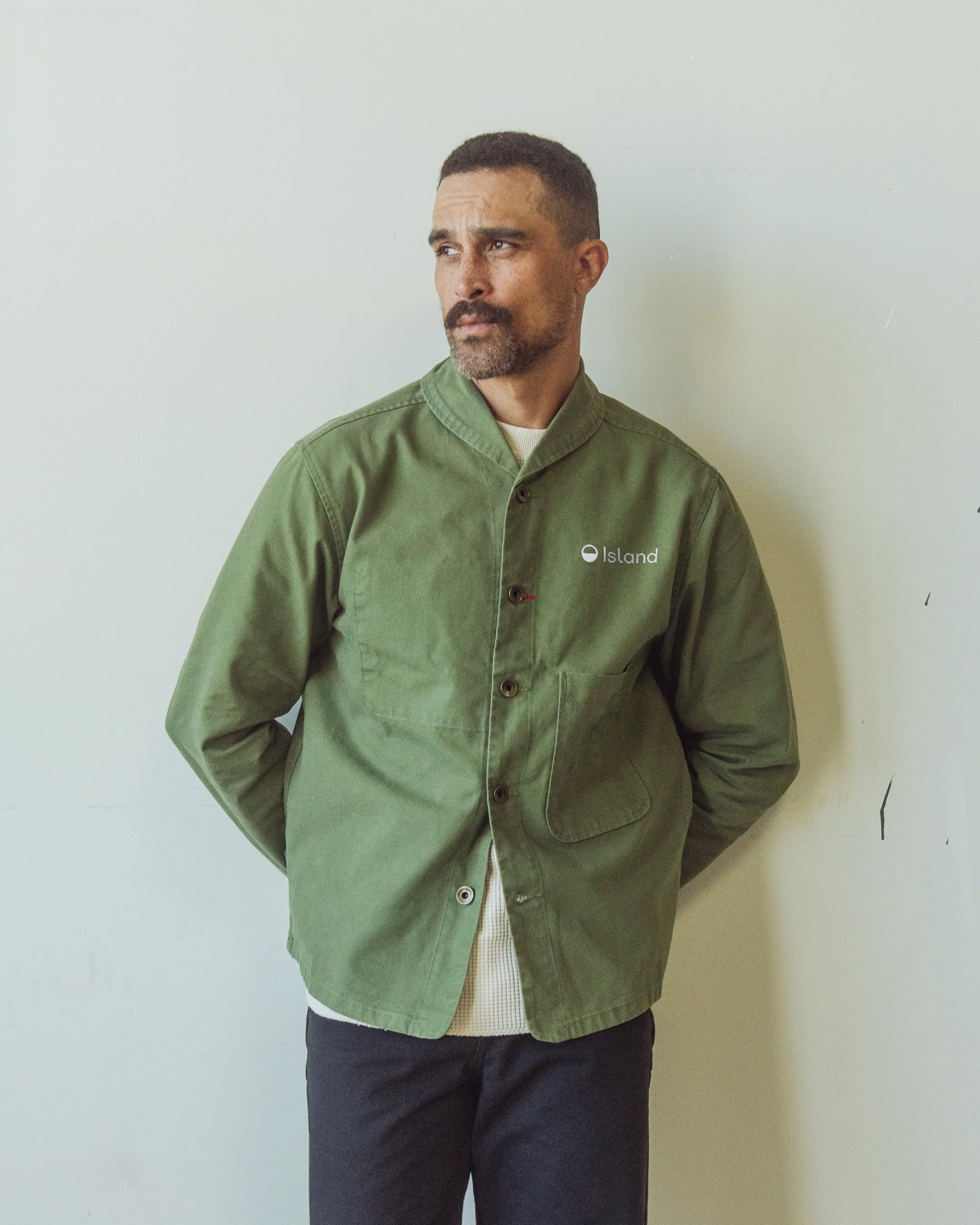 Men's Imperfects Chore Shepherds Craft Canvas Shirt - Olive