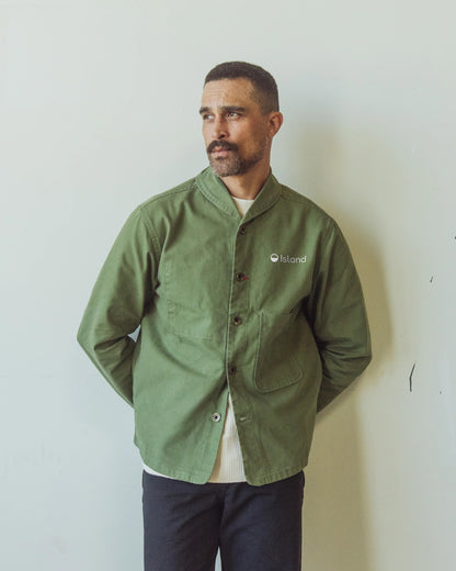 Men's Imperfects Chore Shepherds Craft Canvas Shirt - Olive