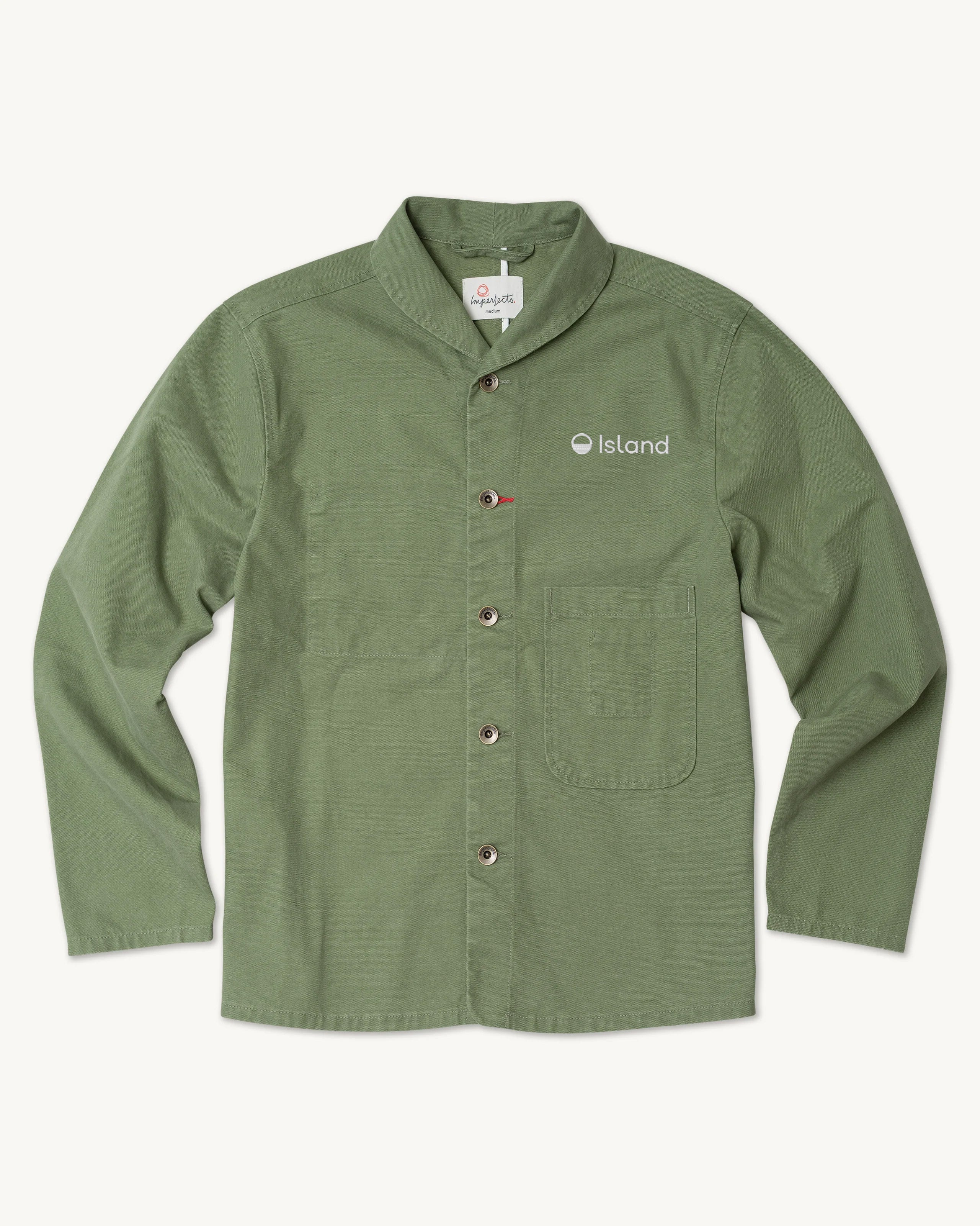Men's Imperfects Chore Shepherds Craft Canvas Shirt - Olive