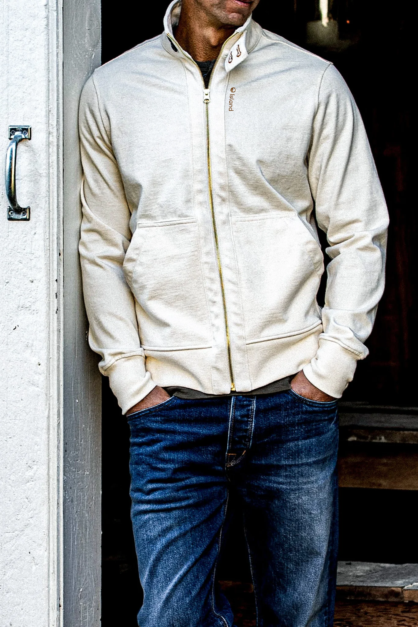 Men's Wiesmade Stinson Moto Jacket - Natural