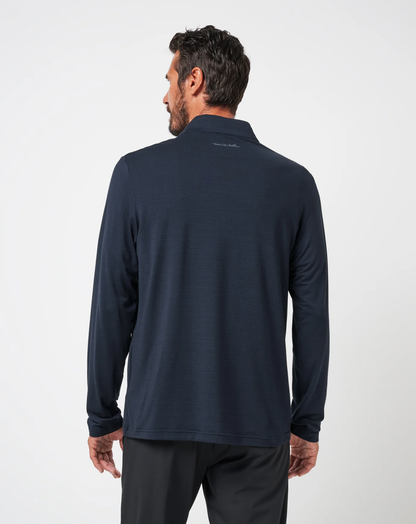 Men's TravisMathew The Heater Quarter Zip - Black