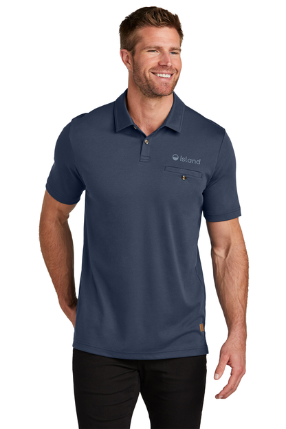 Men's TravisMathews Sunsetters Pocket Polo - Blue Nights