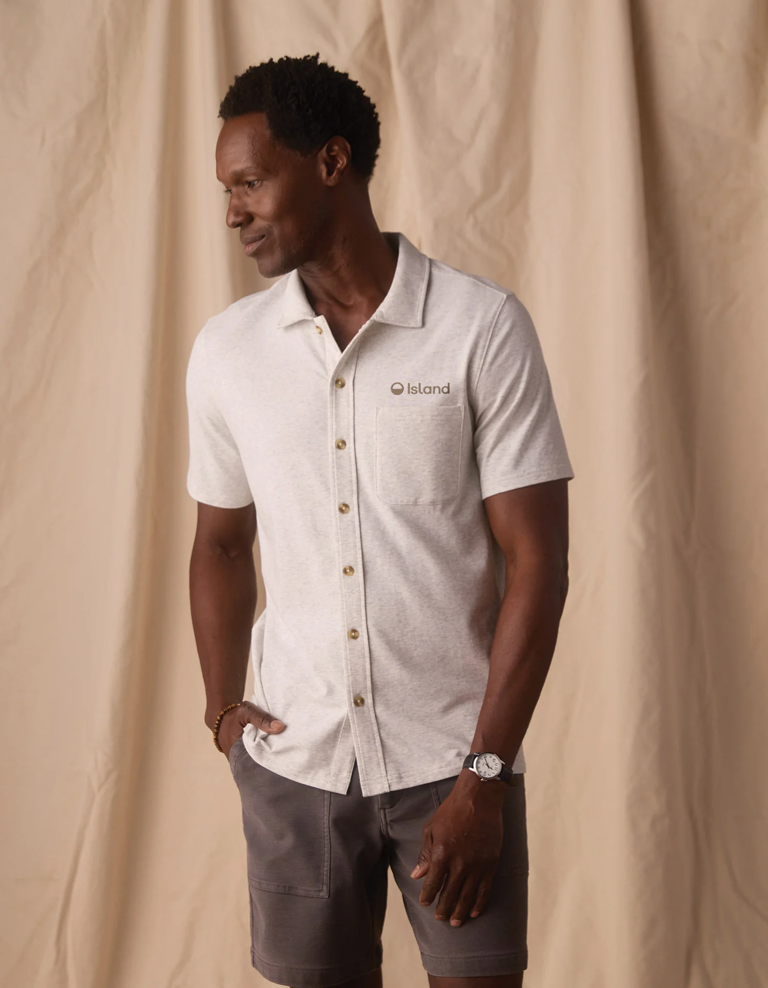 Men's The Normal Brand Active Puremeso Weekend Button Down - Stone