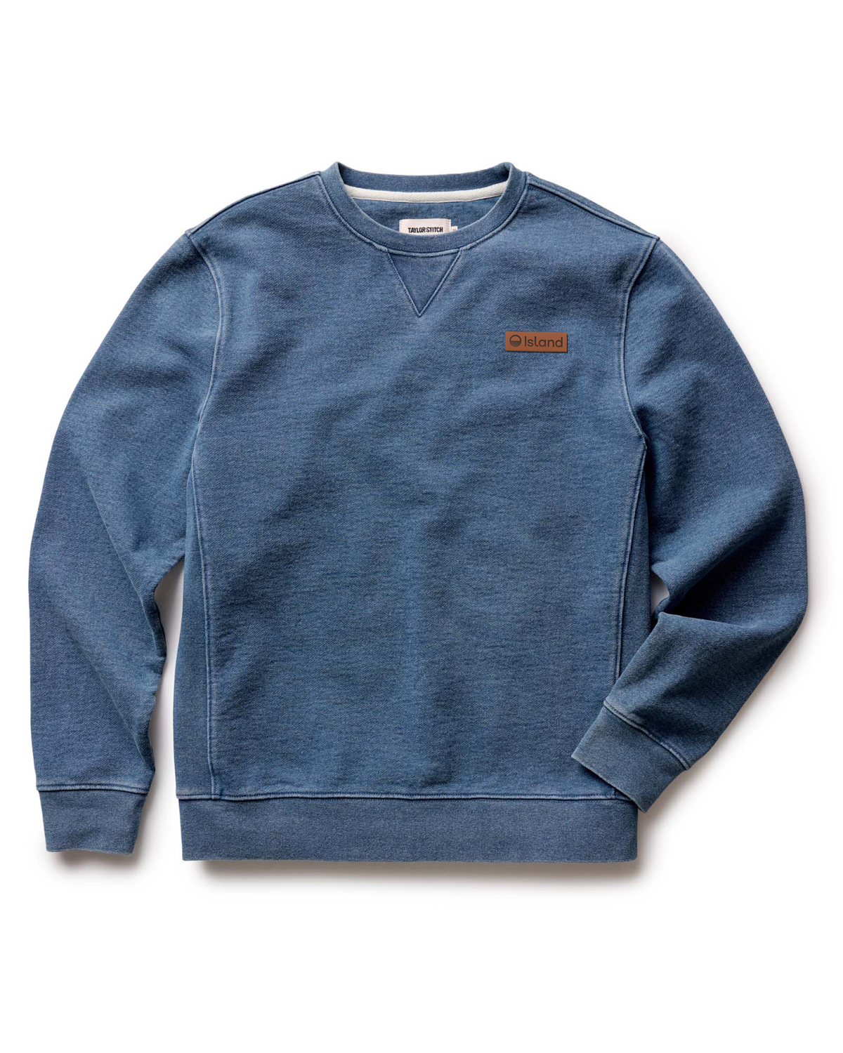Men's Taylor Stitch Sunset Après Crew - Washed Indigo Terry
