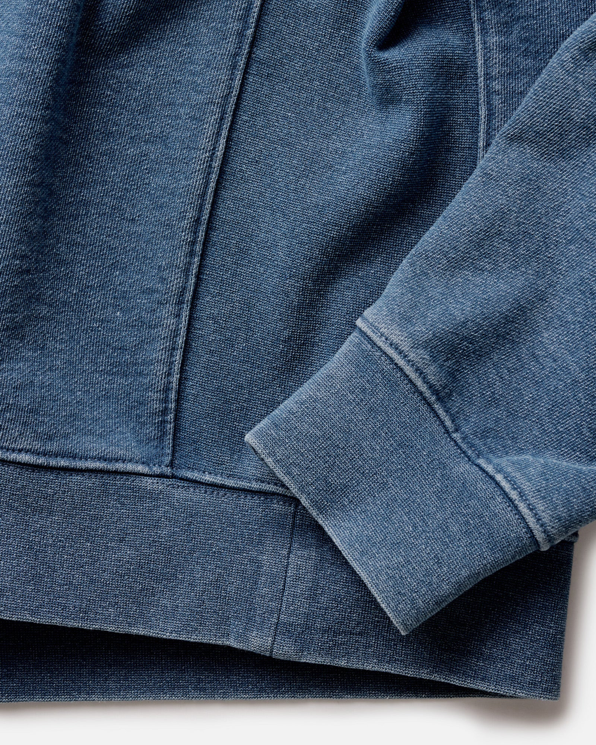 Men's Taylor Stitch Sunset Après Crew - Washed Indigo Terry