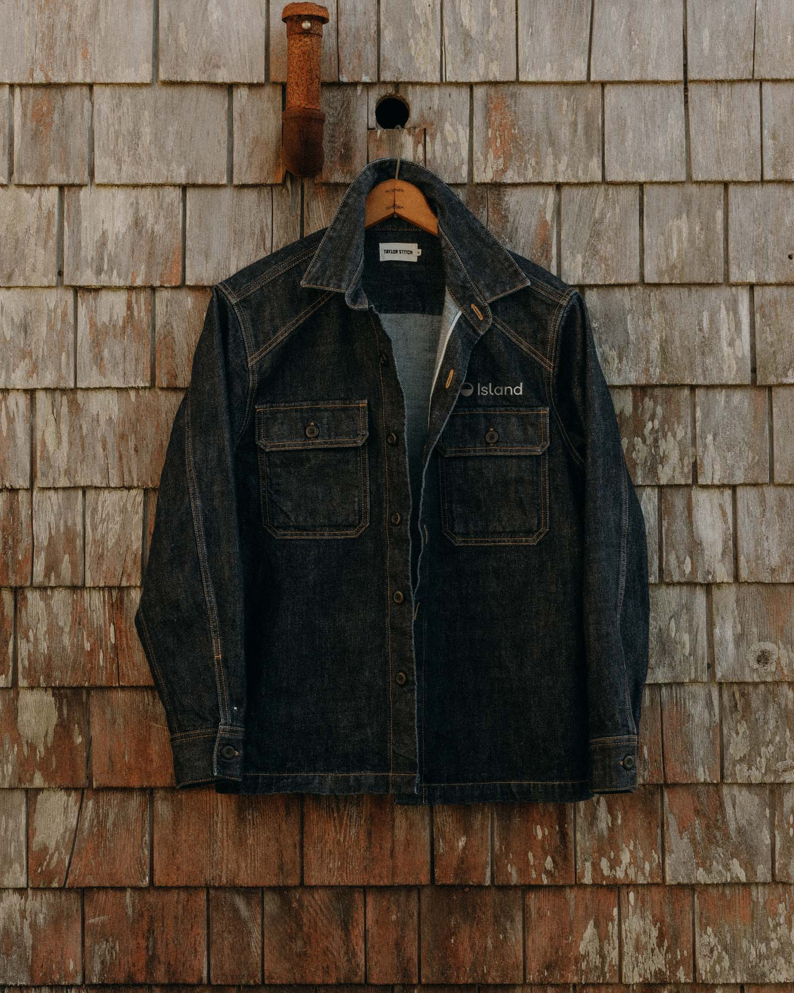 Men's Taylor Stitch The Shop Shirt - Rinsed Indigo Selvedge