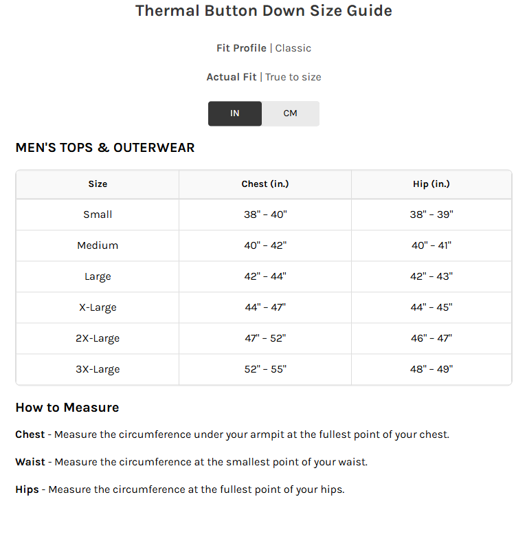 Men's BYLT Thermal Button Down - Black