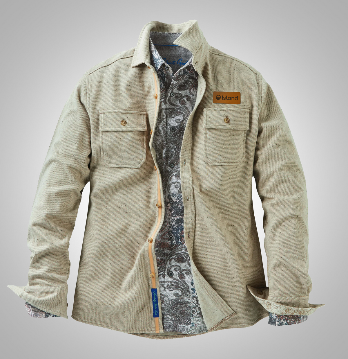 Men's Robert Graham Vigano Knit Jacket - Oatmeal