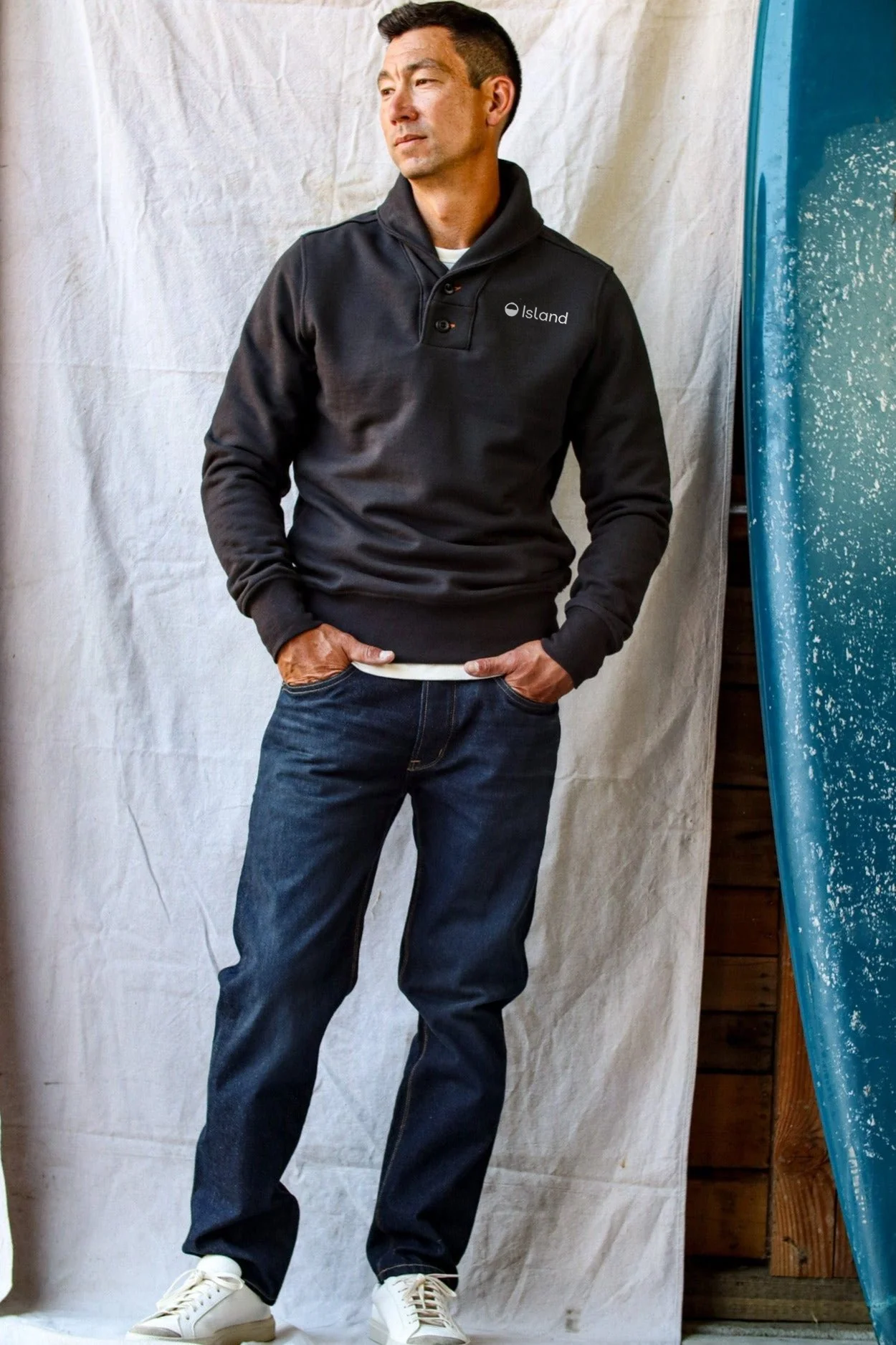 Men's WiesMade Bodega Shawl Pullover - Basalt