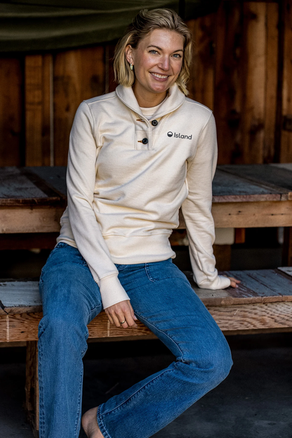 Women's WiesMade Bodega Shawl Pullover - Natural