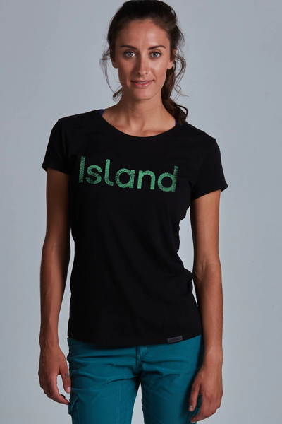 Women's Island Graphic Tee - Black