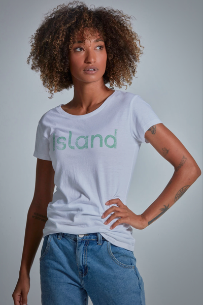 Women's Island Graphic Tee - White